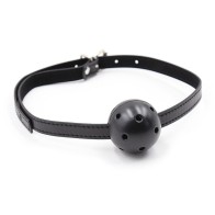 Gag with Ball and Ventilation Holes for Pleasure
