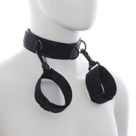 Set de Esposas y Collar de Nylon para Diversión Fetish