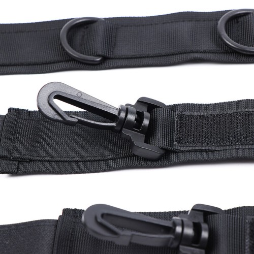 Nylon Cuffs and Collar Set for Fetish Fun