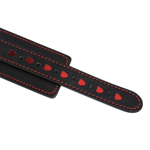 Fetish Heart Inlay Handcuffs