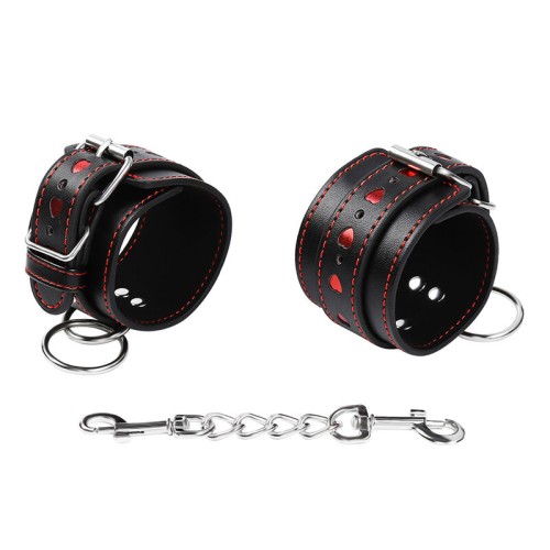 Fetish Heart Inlay Handcuffs