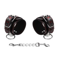 Fetish Heart Inlay Handcuffs