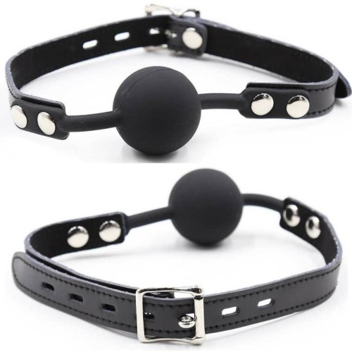 Silicone Gag with Lock for BDSM Fun