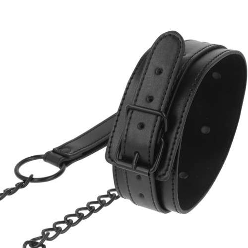 Intense Vegan Leather Fetish Collar Comfortable Fit
