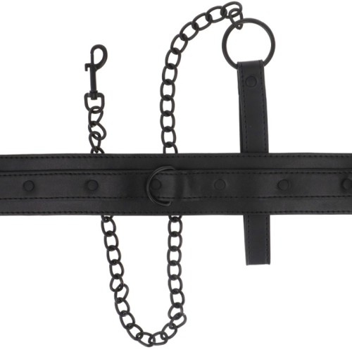 Intense Vegan Leather Fetish Collar Comfortable Fit