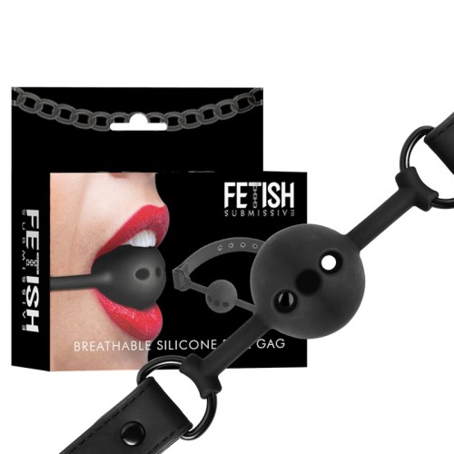 Breathable Silicone Ball Gag - Explore Submission Play