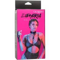 Euphoria Collar with Chain Leash - Elegant BDSM Accessory