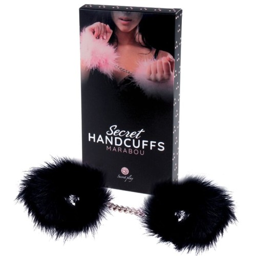 Secret Play Black Feather Handcuffs