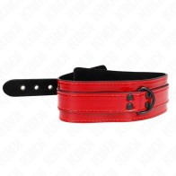 Kink Adjustable Collar Wine Red 37.5-49.5cm x 5cm