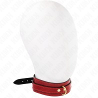 Kink Adjustable Red Wine Collar with Golden Details