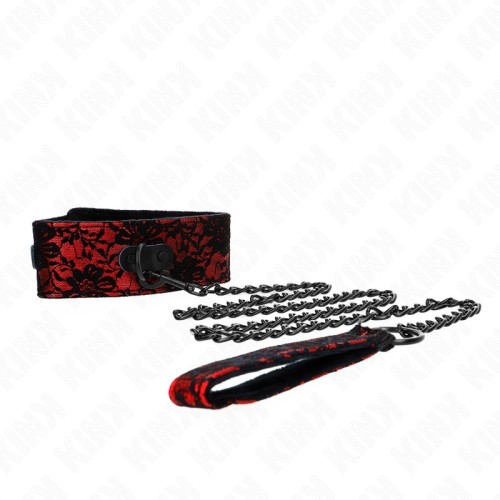 Kink Leather Collar with Leash
