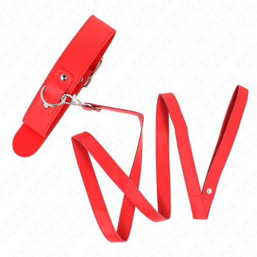 Kink Adjustable Collar with Leash | Control & Elegance
