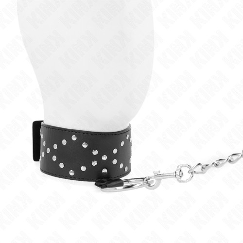 Kink Studded Collar 65 cm Leash - Control and Elegance