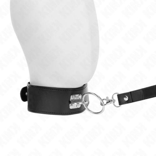 Kink Studded Faux Leather Collar - Elegant BDSM Accessory