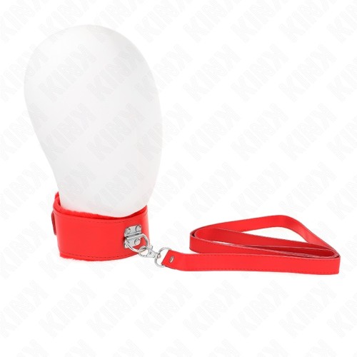 Kink Collar Ajustable Con Correa Roja Para Control Máximo