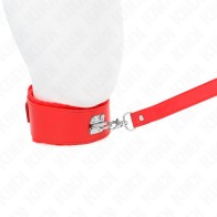 Kink Collar Ajustable Con Correa Roja Para Control Máximo