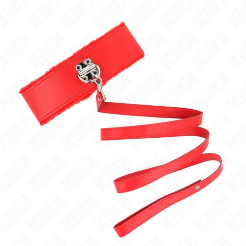 Kink Collar Ajustable Con Correa Roja Para Control Máximo