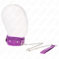Kink Adjustable Collar with Leash Purple