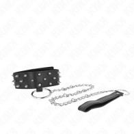 Kink Adjustable Silver Studded Collar for Elegant Control