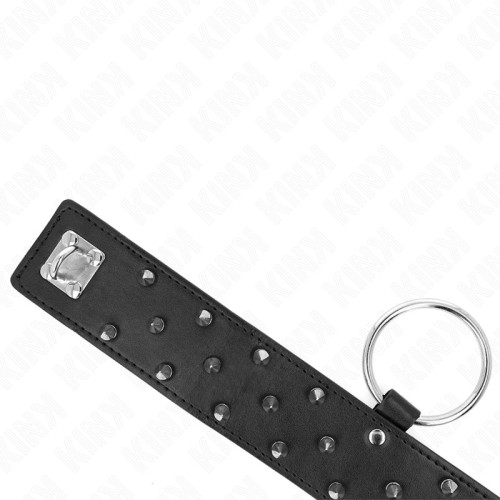 Kink Adjustable Silver Studded Collar for Elegant Control