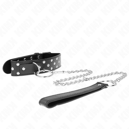 Kink Collar with Leash 65 cm | BDSM Elegance