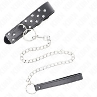 Kink Collar with Leash 65 cm | BDSM Elegance