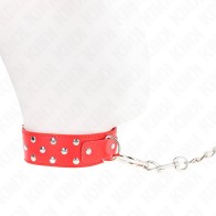 Kink Adjustable Collar with Leash - Elegant BDSM Gear