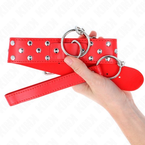 Kink Adjustable Collar with Leash - Elegant BDSM Gear