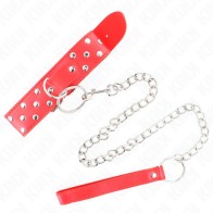 Kink Adjustable Collar with Leash - Elegant BDSM Gear