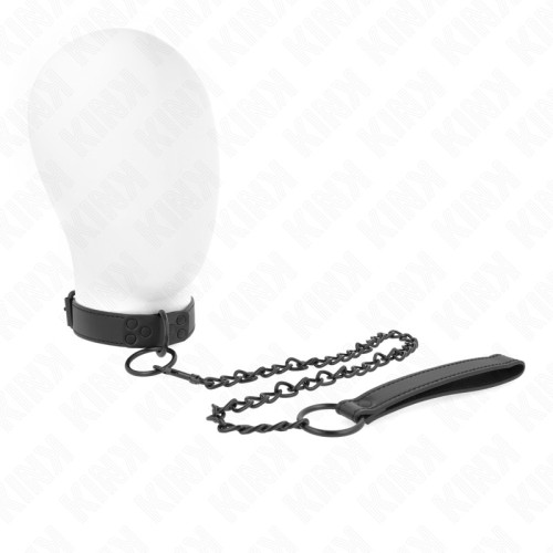 Kink Adjustable Collar with Leash - Elegant BDSM Accessory