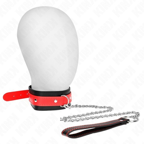 Kink Collar Con Correa 65 Cm Rojo Ajustable