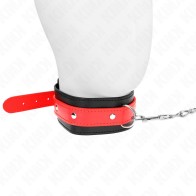 KINK Collar with Leash 65 cm Red Adjustable