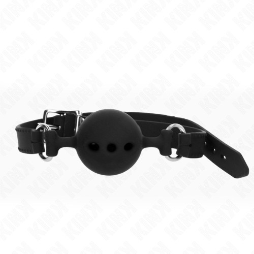 Mordaza Kink con Bola de Silicona 55x2cm - Esencial en BDSM