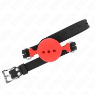 Kink Ball Gag with 5 cm Silicone Ball Size L Red