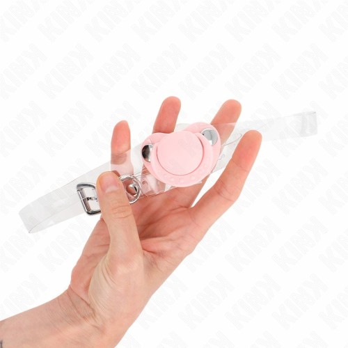 Kink Pacifier Gag - Adjustable Pink