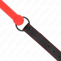 Kink Bone Shaped Gag with Adjustable Strap Red