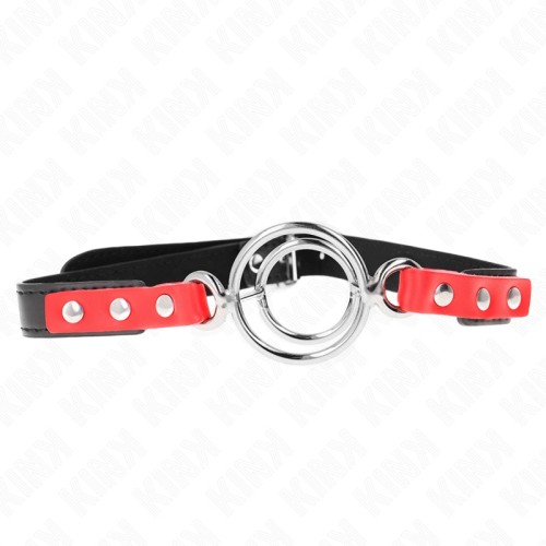 Kink Adjustable Red Collar with Leash