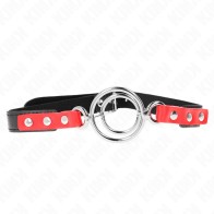 Kink Adjustable Red Collar with Leash