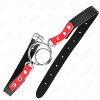 Kink Adjustable Red Collar with Leash