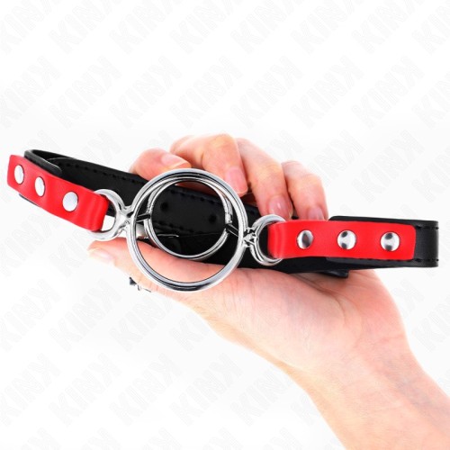 Kink Adjustable Red Collar with Leash