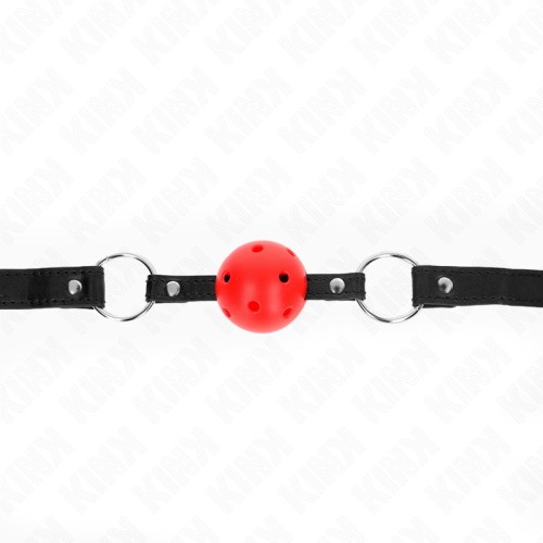 Kink Hollow Ball Gag Red