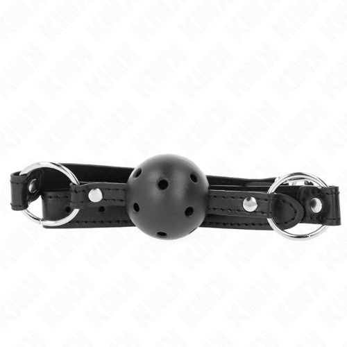 Kink Hollow Ball Gag 4.5 cm Black Hard Model 1