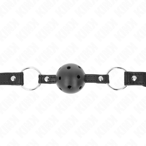 Kink Hollow Ball Gag 4.5 cm Black Hard Model 1