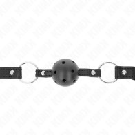Kink Hollow Ball Gag 4.5 cm Black Hard Model 1
