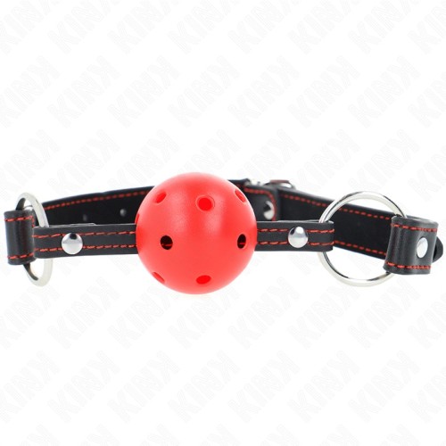 Kink Red Ball Gag for BDSM Play