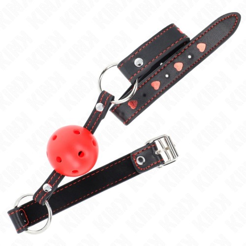 Kink Red Ball Gag for BDSM Play