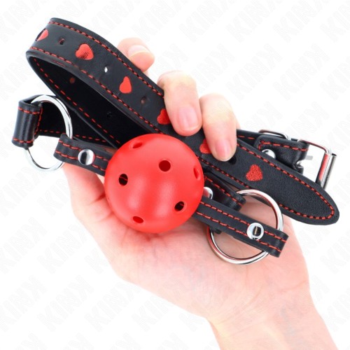 Kink Red Ball Gag for BDSM Play