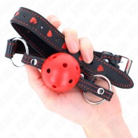 Kink Red Ball Gag for BDSM Play