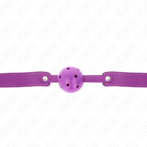 Mordaza de Bola Morada KINK para Juegos BDSM