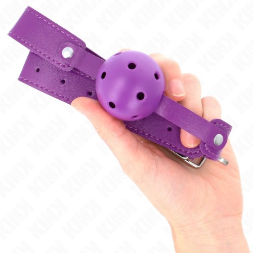 Mordaza de Bola Morada KINK para Juegos BDSM